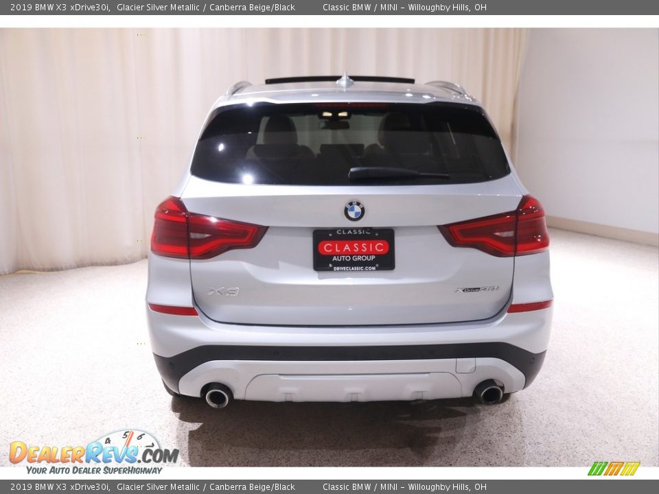 2019 BMW X3 xDrive30i Glacier Silver Metallic / Canberra Beige/Black Photo #20