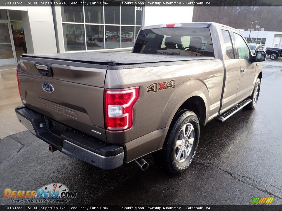 2018 Ford F150 XLT SuperCab 4x4 Lead Foot / Earth Gray Photo #2