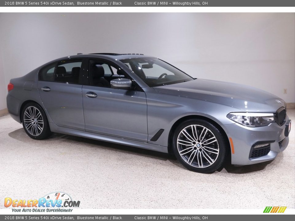 Bluestone Metallic 2018 BMW 5 Series 540i xDrive Sedan Photo #1