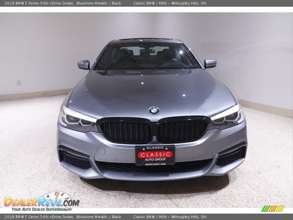 2018 BMW 5 Series 540i xDrive Sedan Bluestone Metallic / Black Photo #2