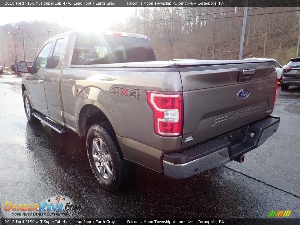 2018 Ford F150 XLT SuperCab 4x4 Lead Foot / Earth Gray Photo #4