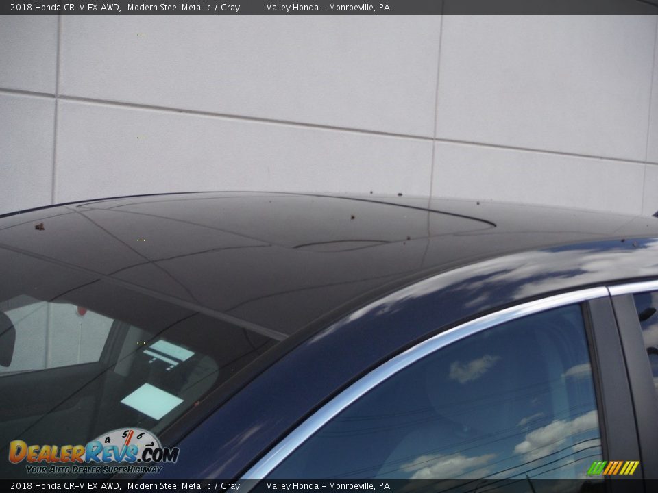 2018 Honda CR-V EX AWD Modern Steel Metallic / Gray Photo #3