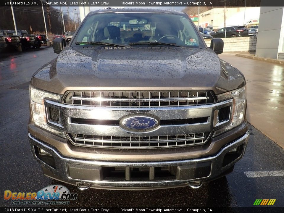 2018 Ford F150 XLT SuperCab 4x4 Lead Foot / Earth Gray Photo #7
