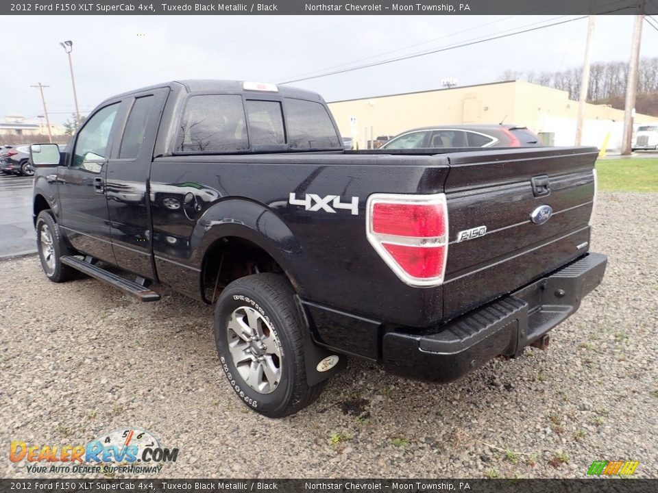 2012 Ford F150 XLT SuperCab 4x4 Tuxedo Black Metallic / Black Photo #3