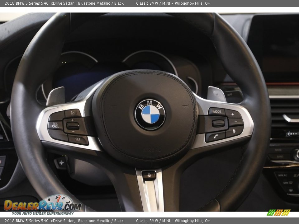 2018 BMW 5 Series 540i xDrive Sedan Bluestone Metallic / Black Photo #7
