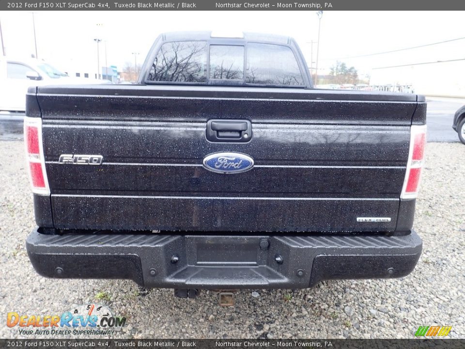 2012 Ford F150 XLT SuperCab 4x4 Tuxedo Black Metallic / Black Photo #4