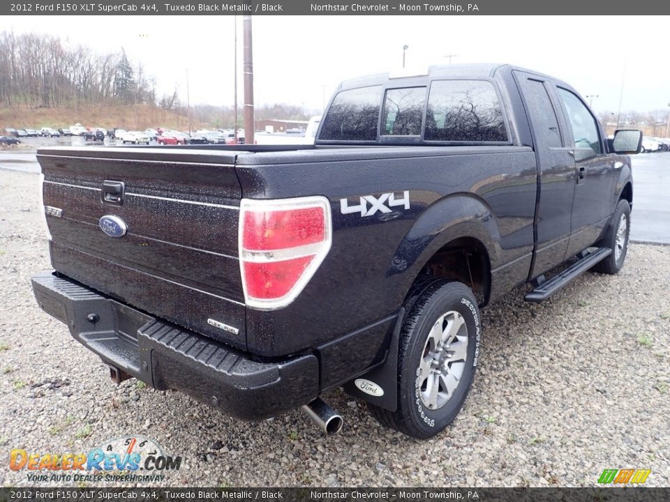 2012 Ford F150 XLT SuperCab 4x4 Tuxedo Black Metallic / Black Photo #5