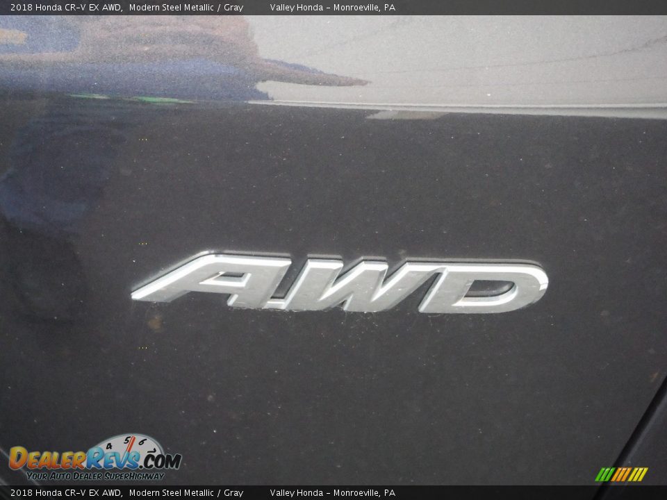 2018 Honda CR-V EX AWD Modern Steel Metallic / Gray Photo #8