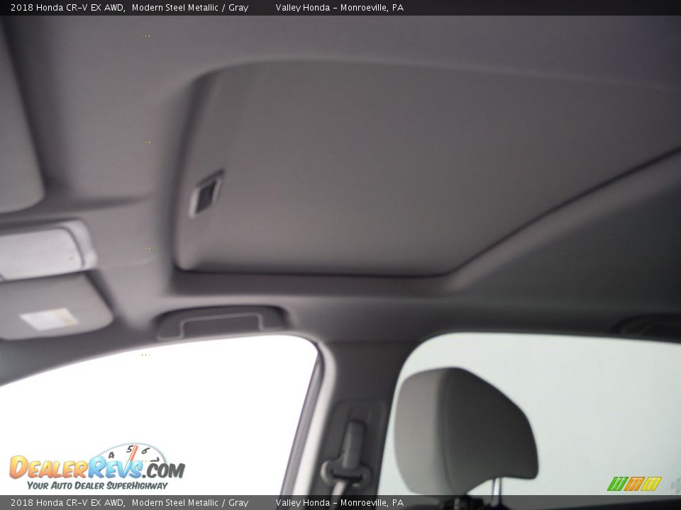 2018 Honda CR-V EX AWD Modern Steel Metallic / Gray Photo #10