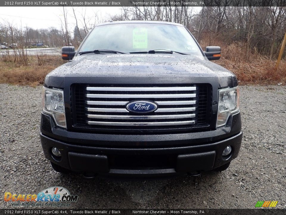 2012 Ford F150 XLT SuperCab 4x4 Tuxedo Black Metallic / Black Photo #8