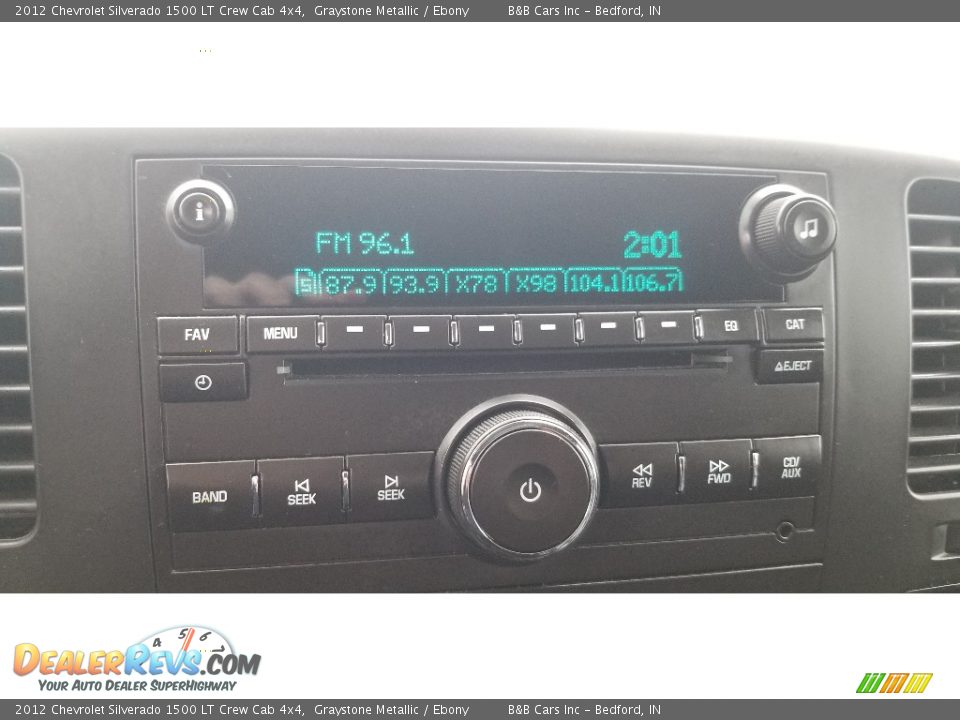 2012 Chevrolet Silverado 1500 LT Crew Cab 4x4 Graystone Metallic / Ebony Photo #13