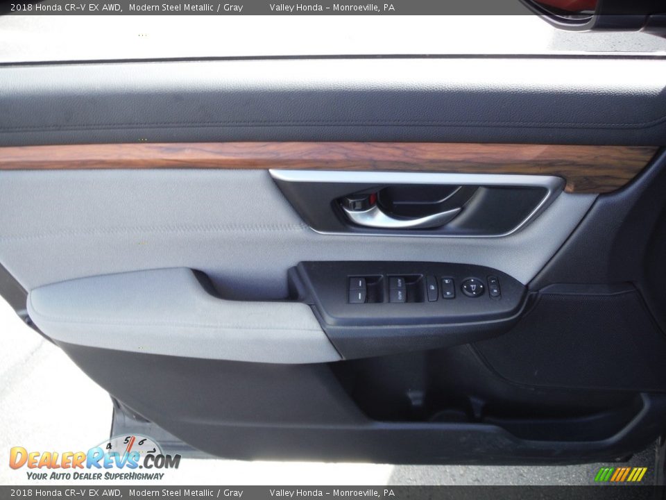 2018 Honda CR-V EX AWD Modern Steel Metallic / Gray Photo #11