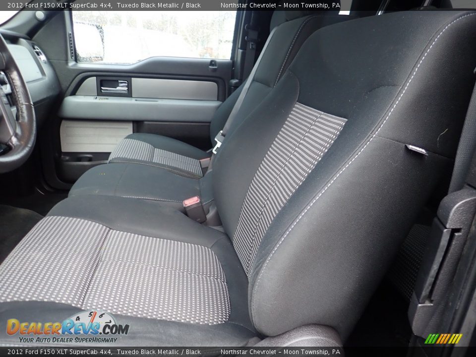 2012 Ford F150 XLT SuperCab 4x4 Tuxedo Black Metallic / Black Photo #10