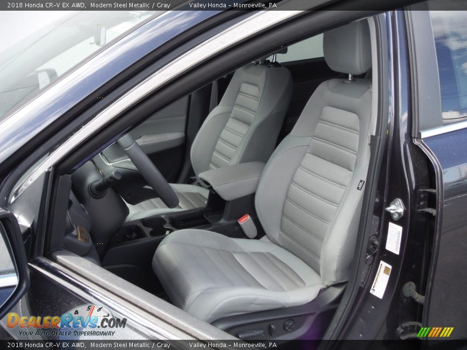 2018 Honda CR-V EX AWD Modern Steel Metallic / Gray Photo #13