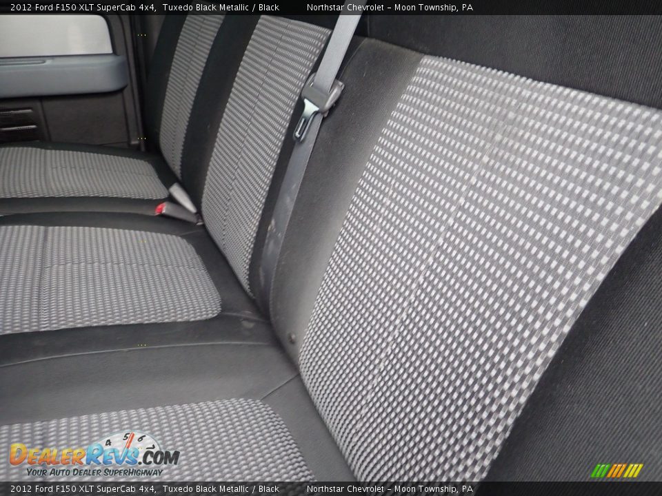 2012 Ford F150 XLT SuperCab 4x4 Tuxedo Black Metallic / Black Photo #11