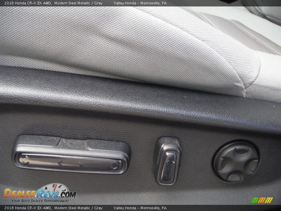 2018 Honda CR-V EX AWD Modern Steel Metallic / Gray Photo #14