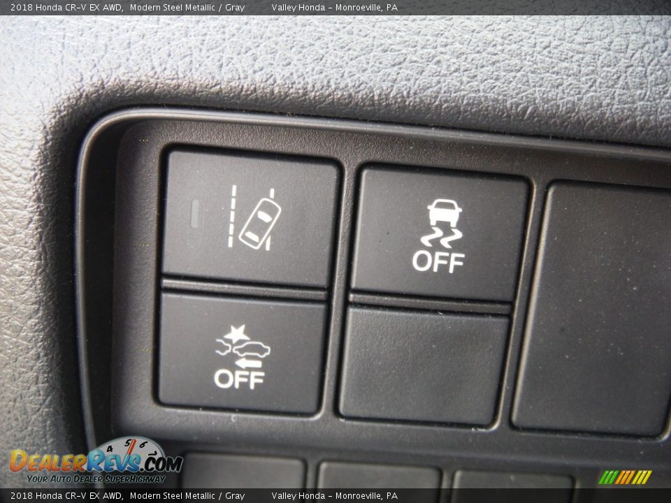2018 Honda CR-V EX AWD Modern Steel Metallic / Gray Photo #15