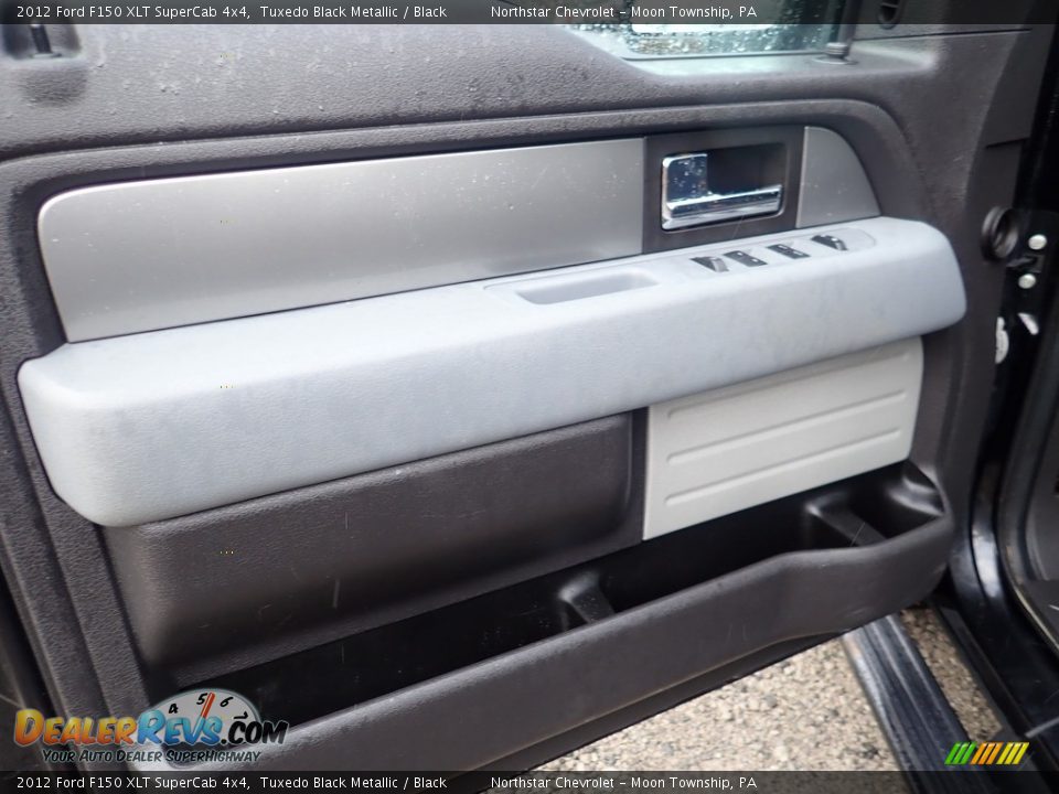 2012 Ford F150 XLT SuperCab 4x4 Tuxedo Black Metallic / Black Photo #14