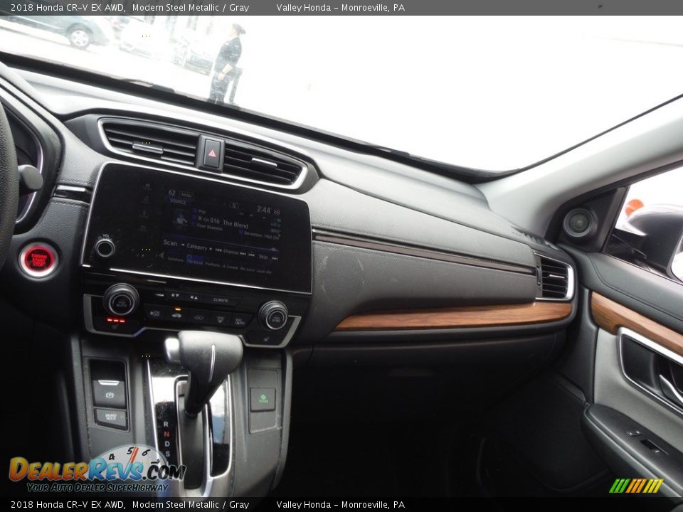 2018 Honda CR-V EX AWD Modern Steel Metallic / Gray Photo #16