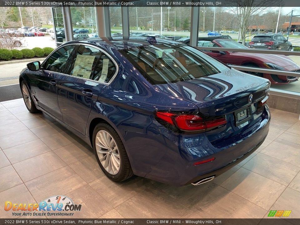 2022 BMW 5 Series 530i xDrive Sedan Phytonic Blue Metallic / Cognac Photo #2