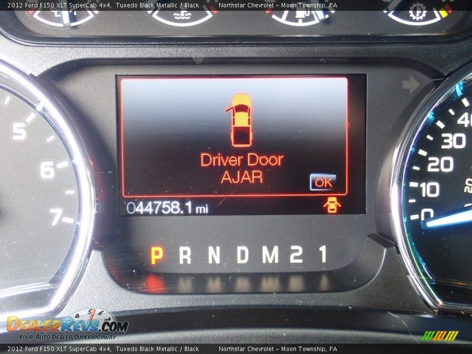 2012 Ford F150 XLT SuperCab 4x4 Tuxedo Black Metallic / Black Photo #20