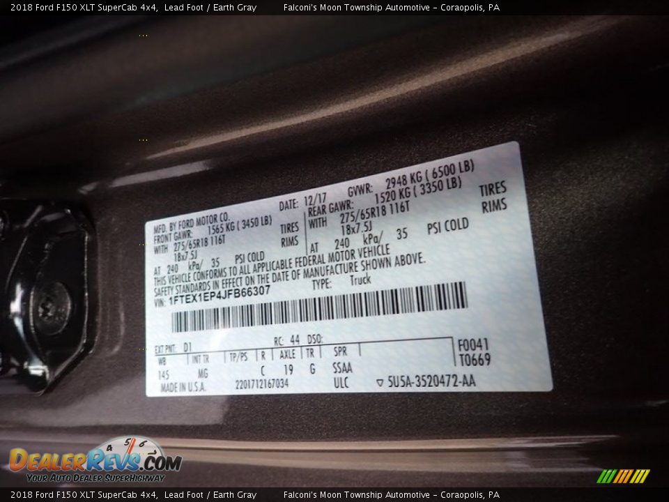 2018 Ford F150 XLT SuperCab 4x4 Lead Foot / Earth Gray Photo #28