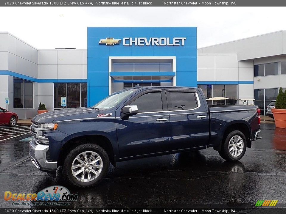 2020 Chevrolet Silverado 1500 LTZ Crew Cab 4x4 Northsky Blue Metallic / Jet Black Photo #1