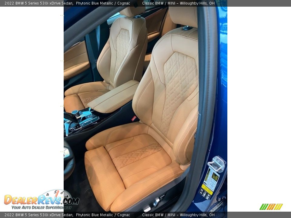 2022 BMW 5 Series 530i xDrive Sedan Phytonic Blue Metallic / Cognac Photo #4