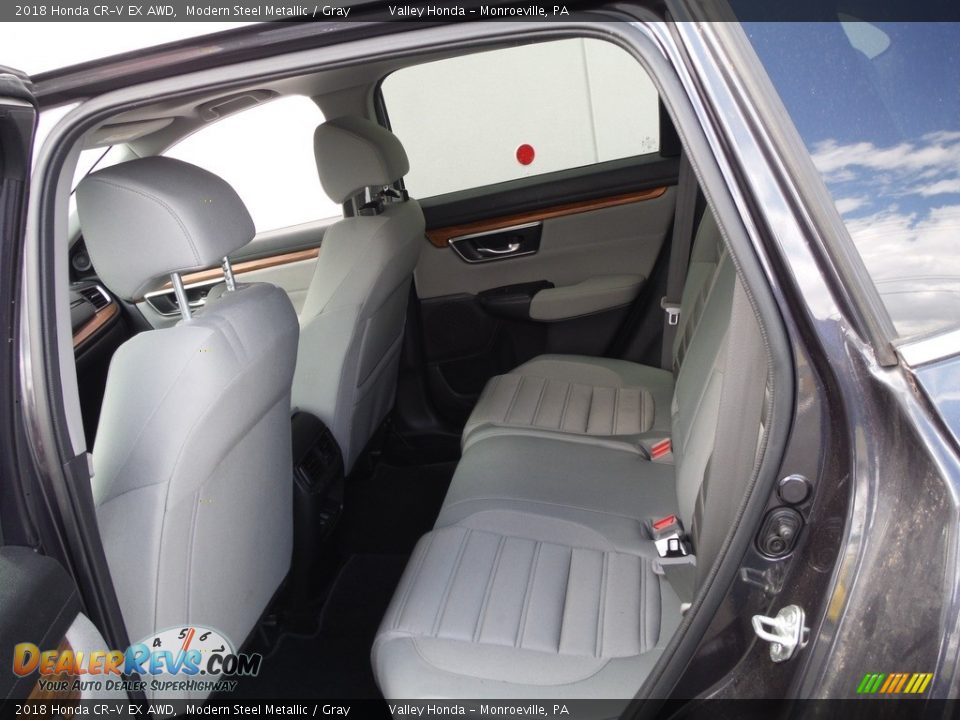 2018 Honda CR-V EX AWD Modern Steel Metallic / Gray Photo #24