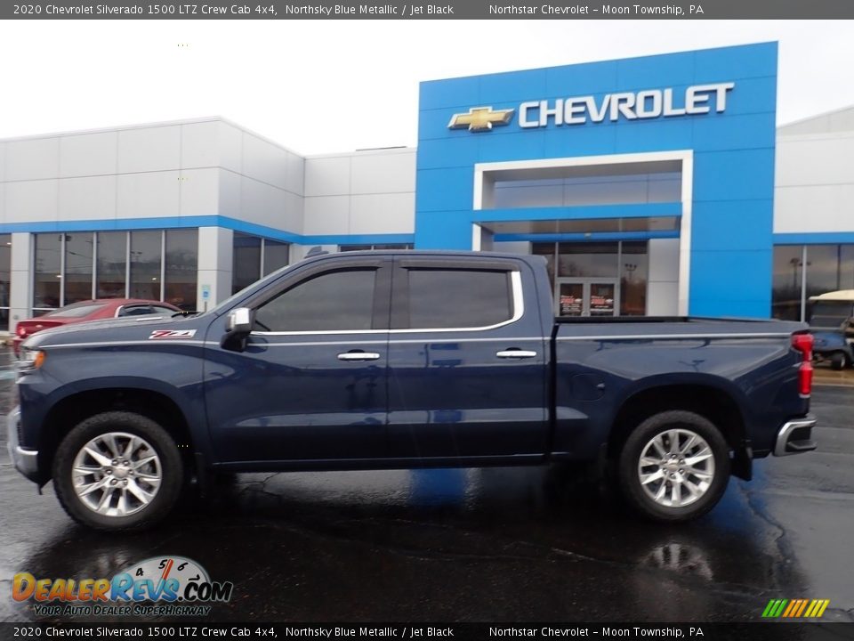 2020 Chevrolet Silverado 1500 LTZ Crew Cab 4x4 Northsky Blue Metallic / Jet Black Photo #3