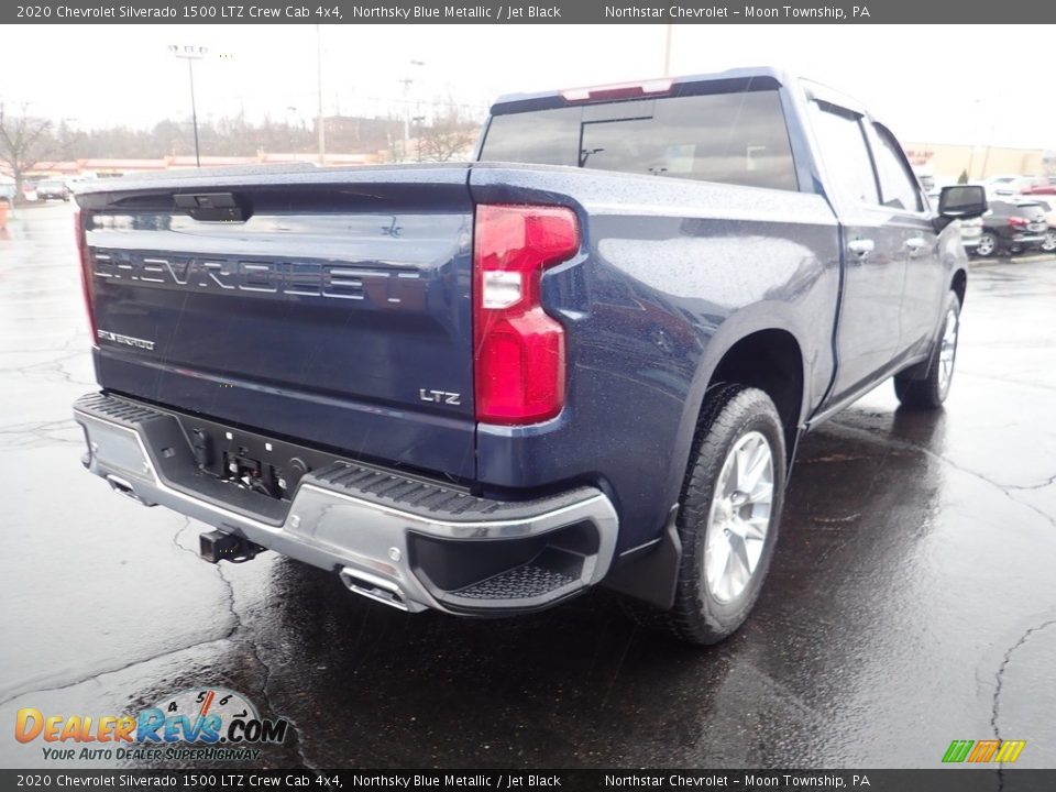 2020 Chevrolet Silverado 1500 LTZ Crew Cab 4x4 Northsky Blue Metallic / Jet Black Photo #7