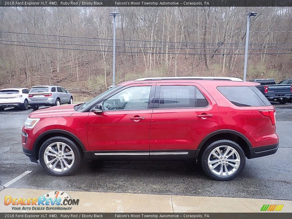 2018 Ford Explorer XLT 4WD Ruby Red / Ebony Black Photo #6