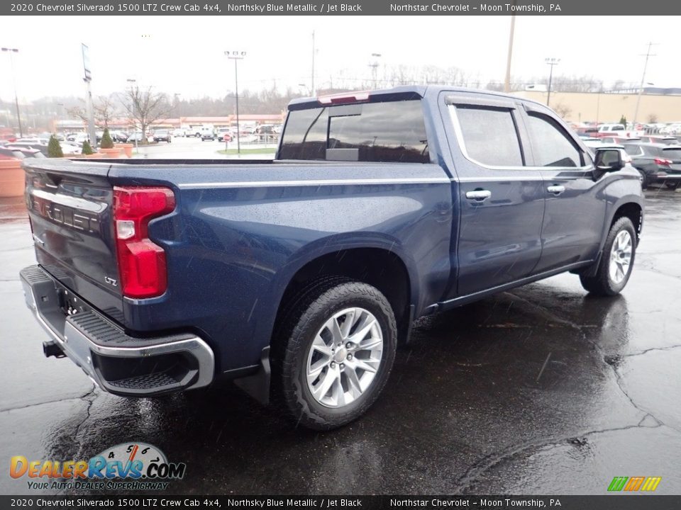 2020 Chevrolet Silverado 1500 LTZ Crew Cab 4x4 Northsky Blue Metallic / Jet Black Photo #8