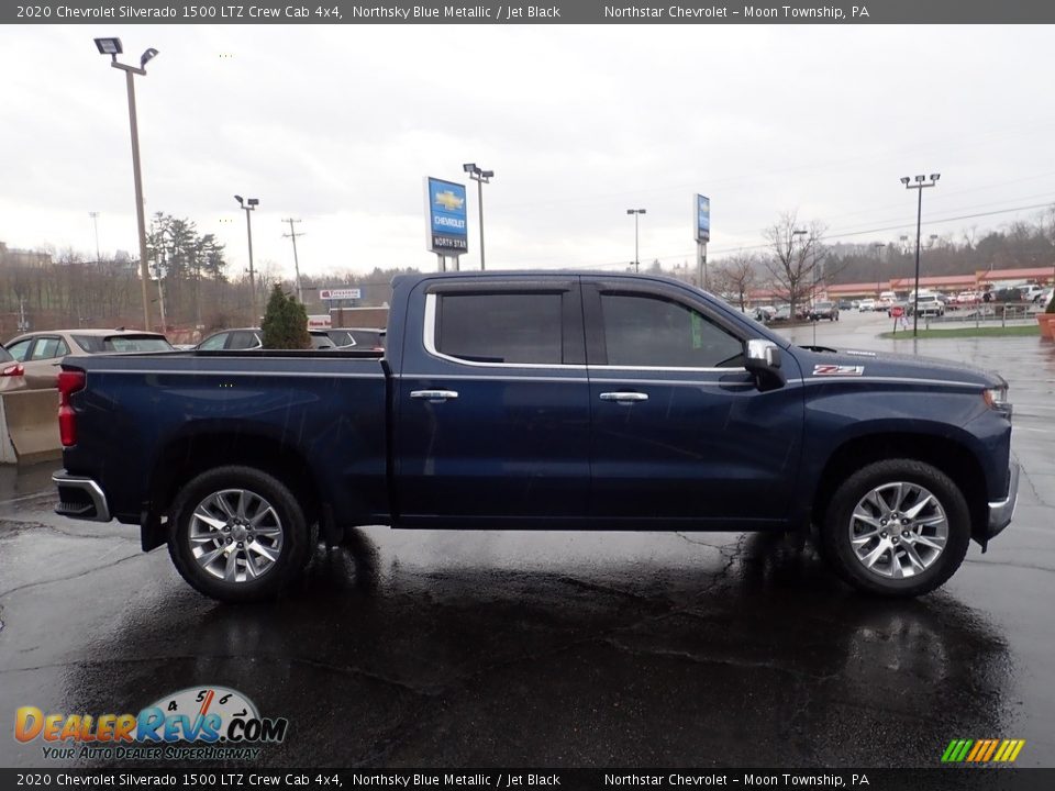 2020 Chevrolet Silverado 1500 LTZ Crew Cab 4x4 Northsky Blue Metallic / Jet Black Photo #9