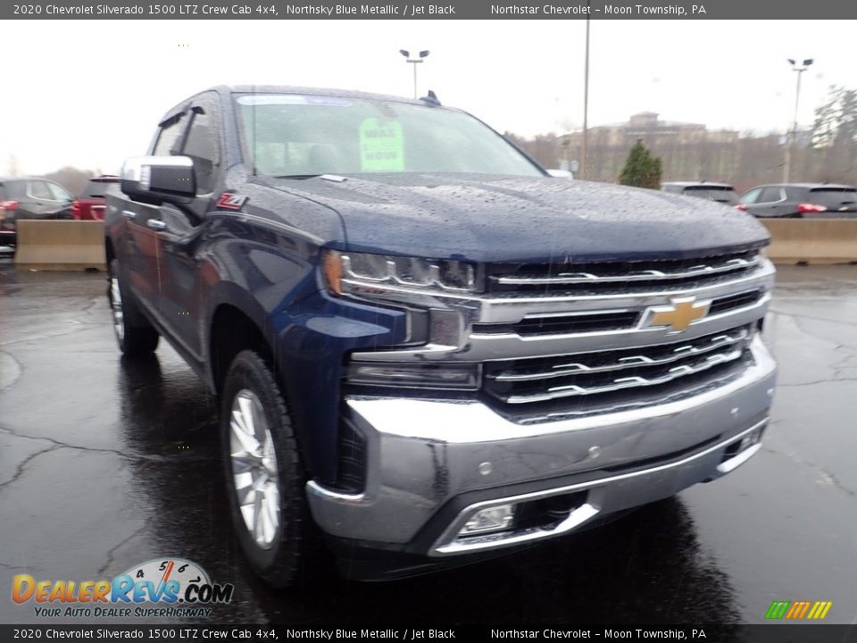 2020 Chevrolet Silverado 1500 LTZ Crew Cab 4x4 Northsky Blue Metallic / Jet Black Photo #11