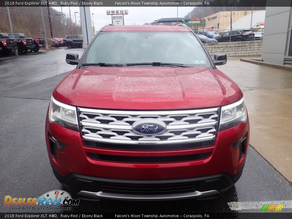 2018 Ford Explorer XLT 4WD Ruby Red / Ebony Black Photo #8