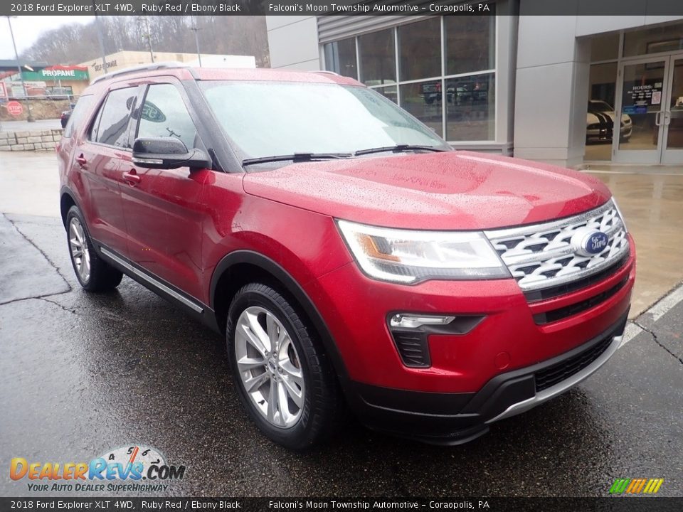 2018 Ford Explorer XLT 4WD Ruby Red / Ebony Black Photo #9