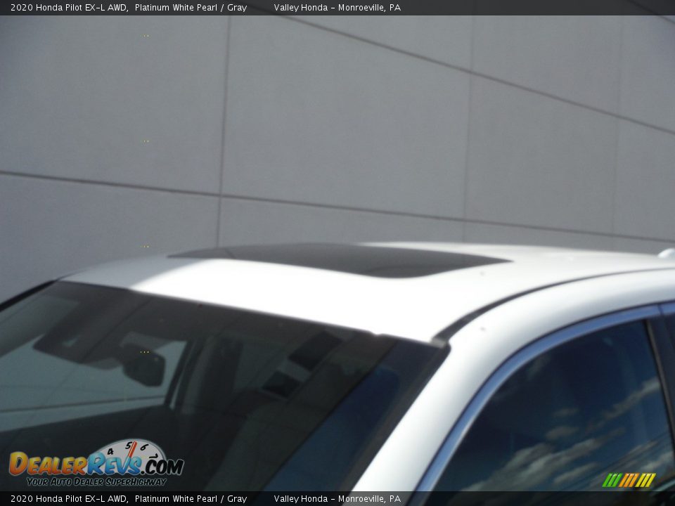2020 Honda Pilot EX-L AWD Platinum White Pearl / Gray Photo #3
