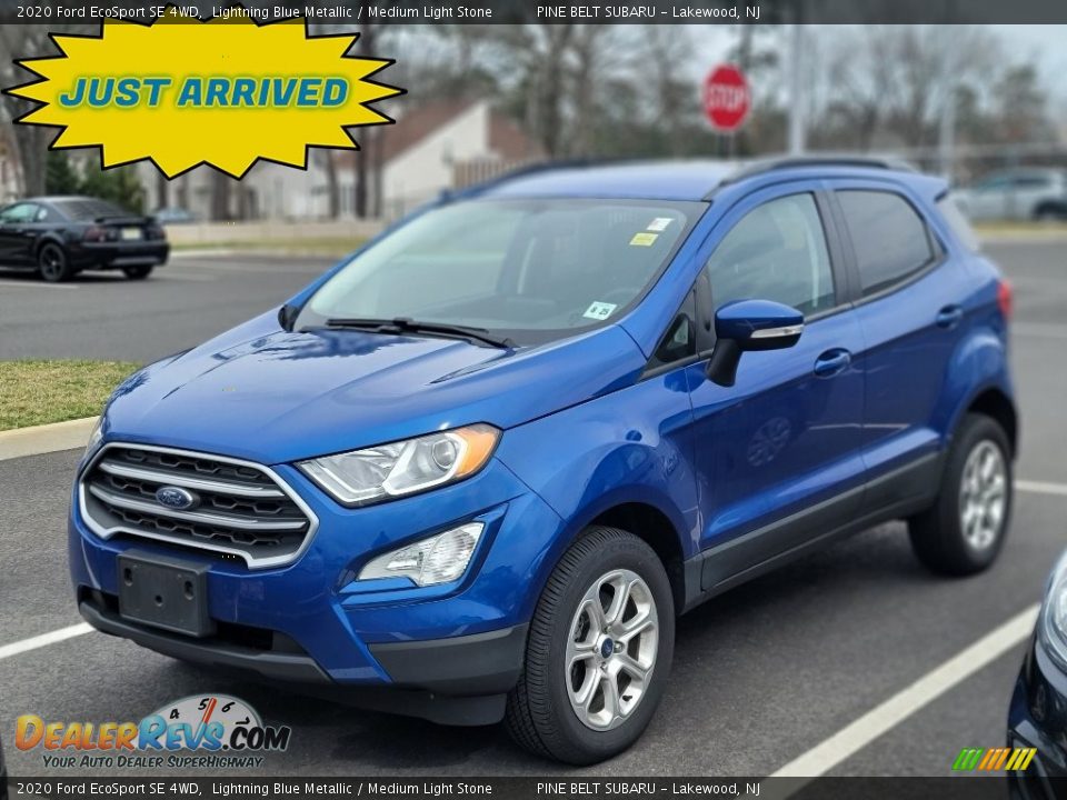 2020 Ford EcoSport SE 4WD Lightning Blue Metallic / Medium Light Stone Photo #1