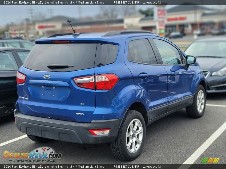 2020 Ford EcoSport SE 4WD Lightning Blue Metallic / Medium Light Stone Photo #2