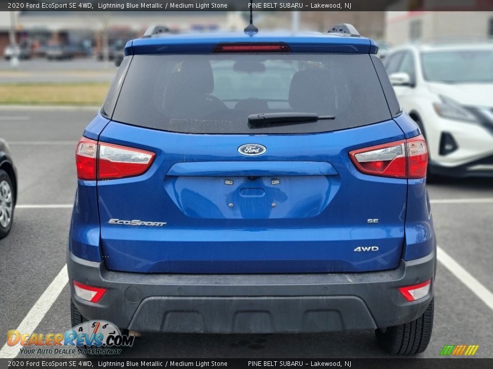 2020 Ford EcoSport SE 4WD Lightning Blue Metallic / Medium Light Stone Photo #3