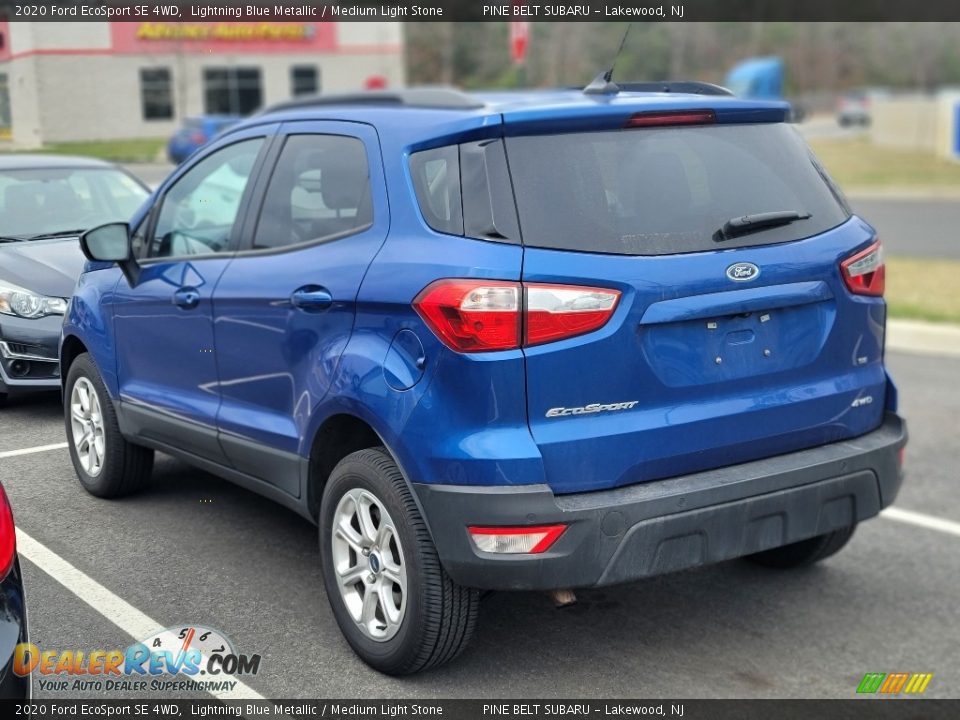 2020 Ford EcoSport SE 4WD Lightning Blue Metallic / Medium Light Stone Photo #4