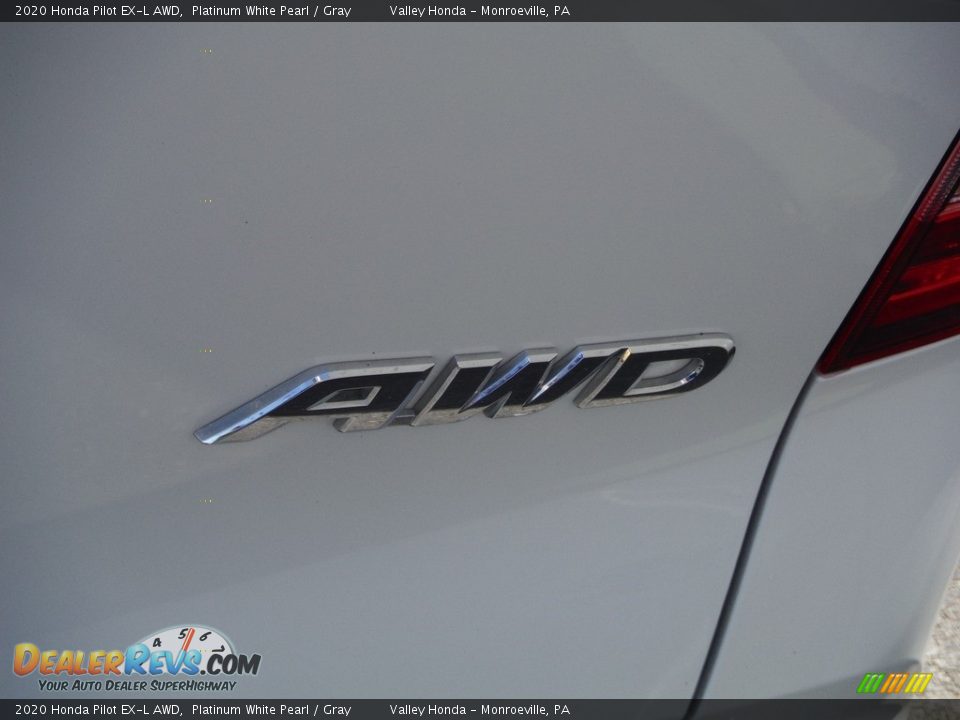2020 Honda Pilot EX-L AWD Platinum White Pearl / Gray Photo #9