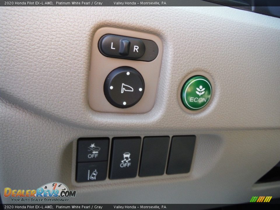 2020 Honda Pilot EX-L AWD Platinum White Pearl / Gray Photo #13