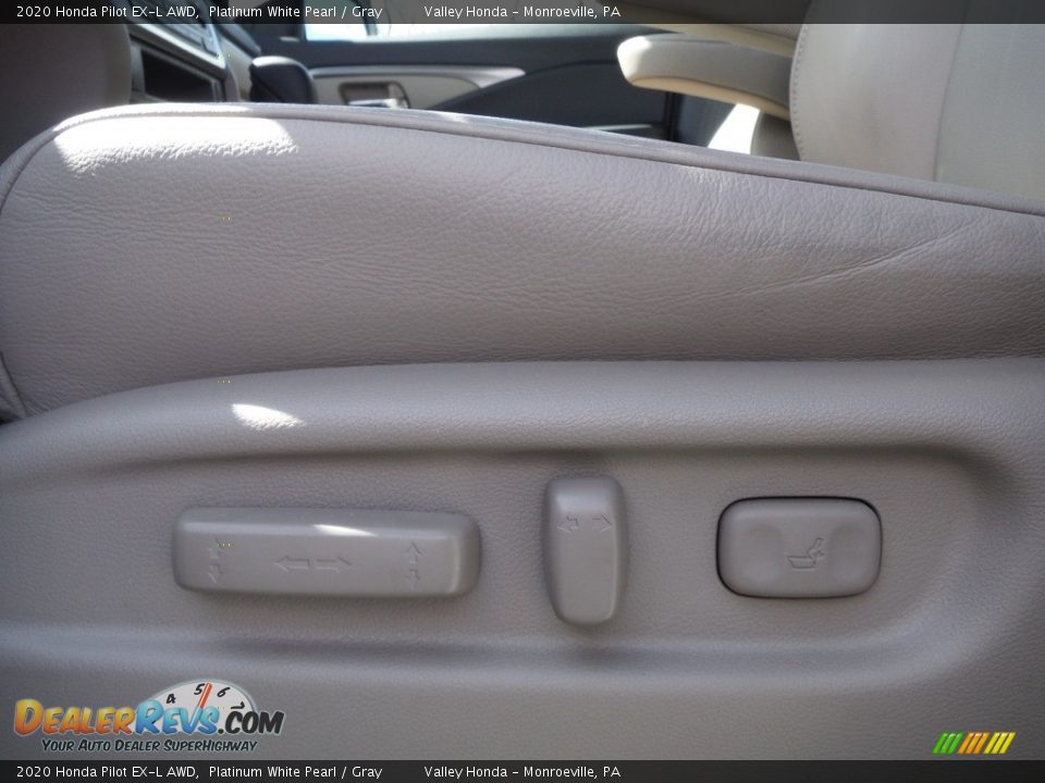 2020 Honda Pilot EX-L AWD Platinum White Pearl / Gray Photo #14