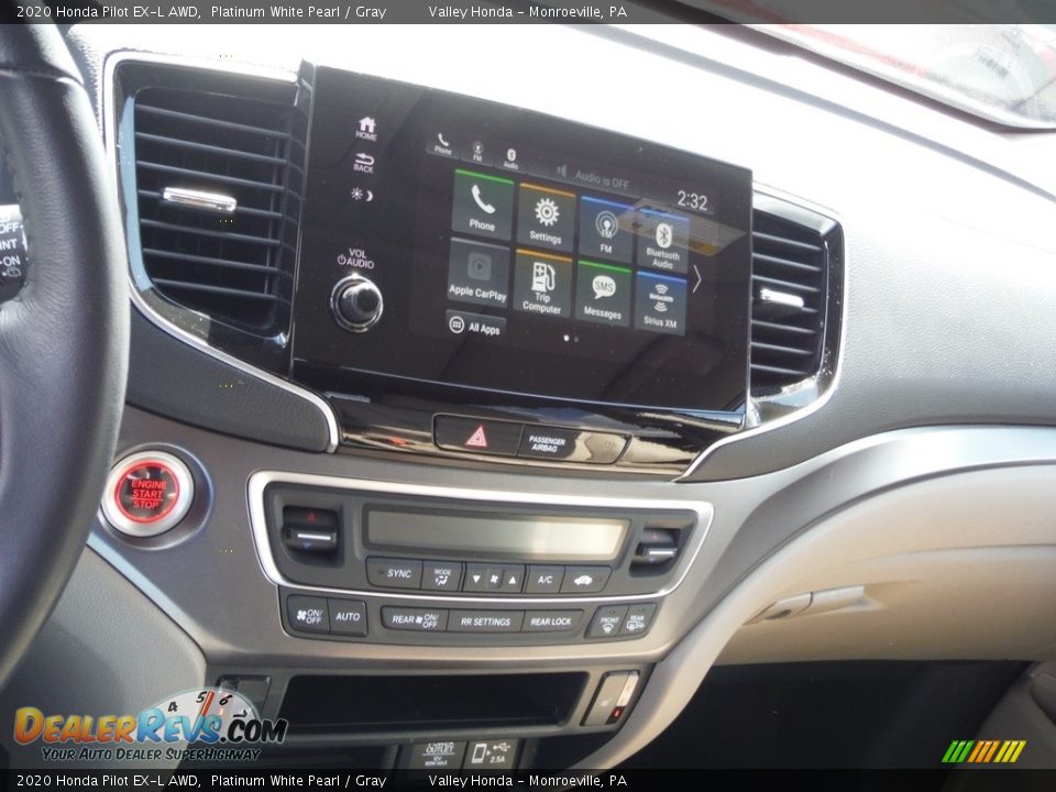 2020 Honda Pilot EX-L AWD Platinum White Pearl / Gray Photo #16