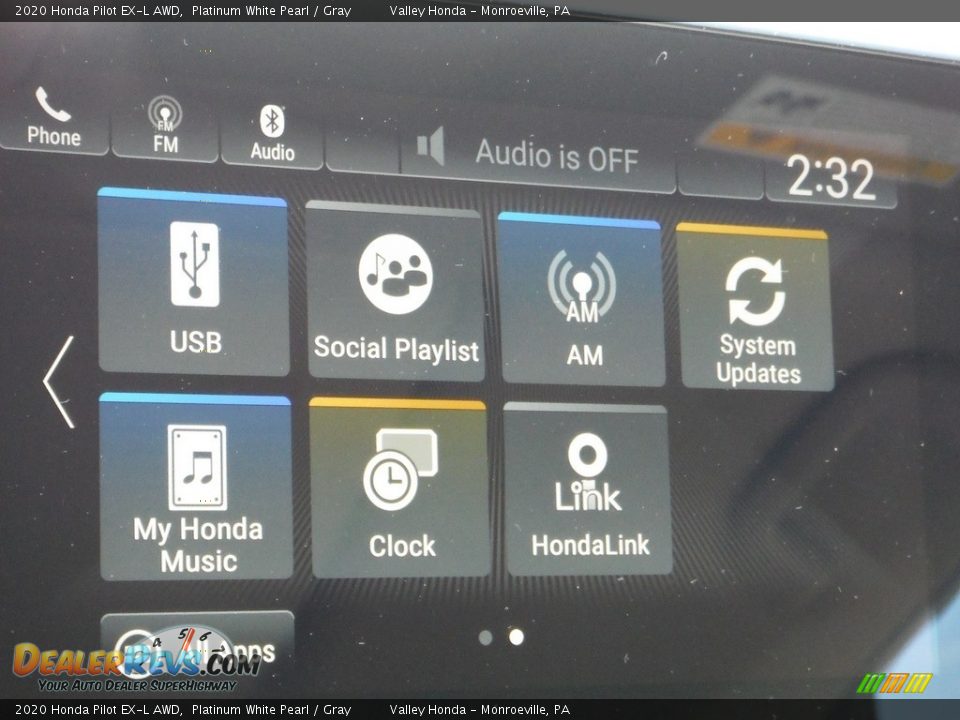 2020 Honda Pilot EX-L AWD Platinum White Pearl / Gray Photo #18