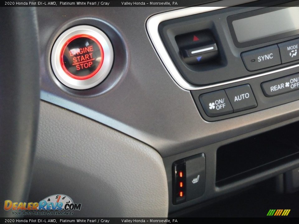 2020 Honda Pilot EX-L AWD Platinum White Pearl / Gray Photo #23