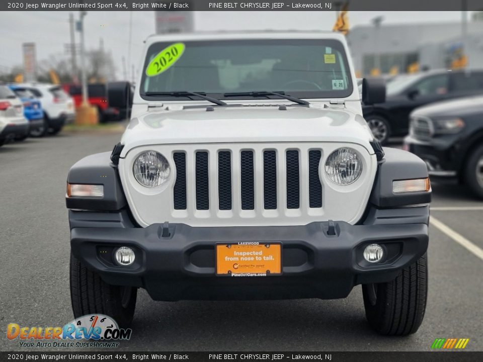 2020 Jeep Wrangler Unlimited Sport 4x4 Bright White / Black Photo #13