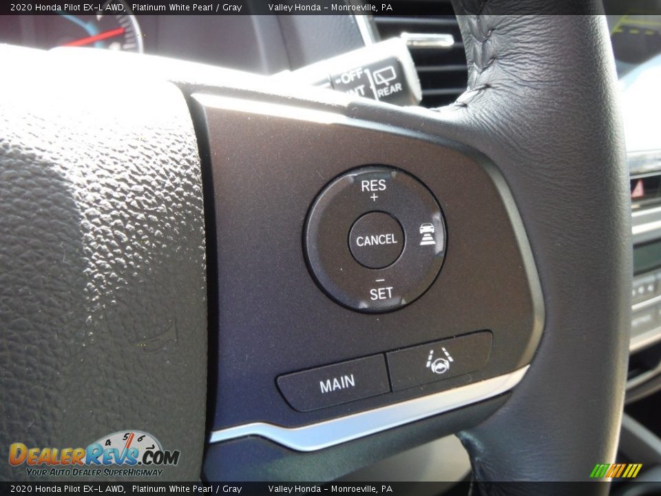 2020 Honda Pilot EX-L AWD Platinum White Pearl / Gray Photo #26
